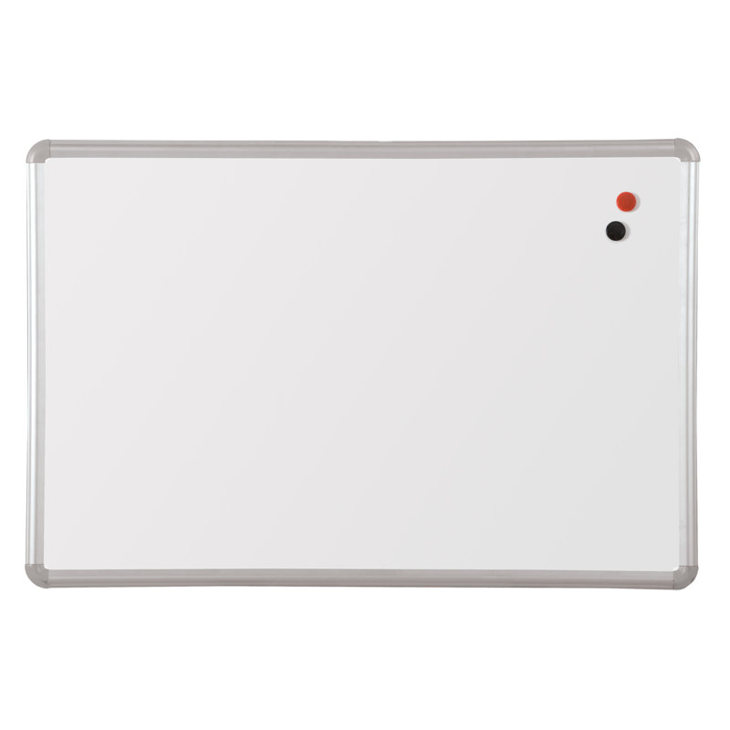 Magne-Rite MooreCo Steel Wall Metal Whiteboard, Silver, 48" x 96"