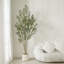 Adcock Artificial Olive Tree in Round Planter, UV Protected Faux Olive Tree for Indoor Home Decor-1353060250