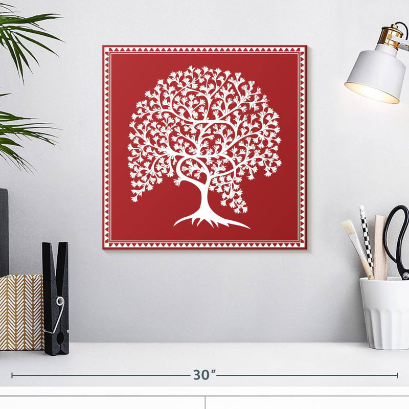 Arbre Harnek Tribal Warli, H 16 po x l 16 po