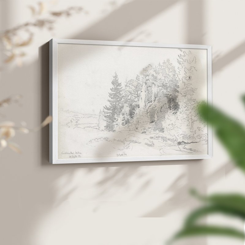 Croquis rétro - XXX - reproduction encadrée, H 11 po x l 14 po, Blanc