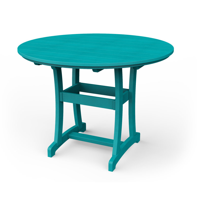 Table de bar Stella, Bleu Aruba, H 54 po x l 54 po x P 54 po