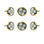 1.5" Diameter Checkered Knobs