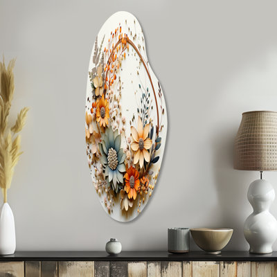 Uriah - Wreath Curved Shape Irregular Metal Wall Decor