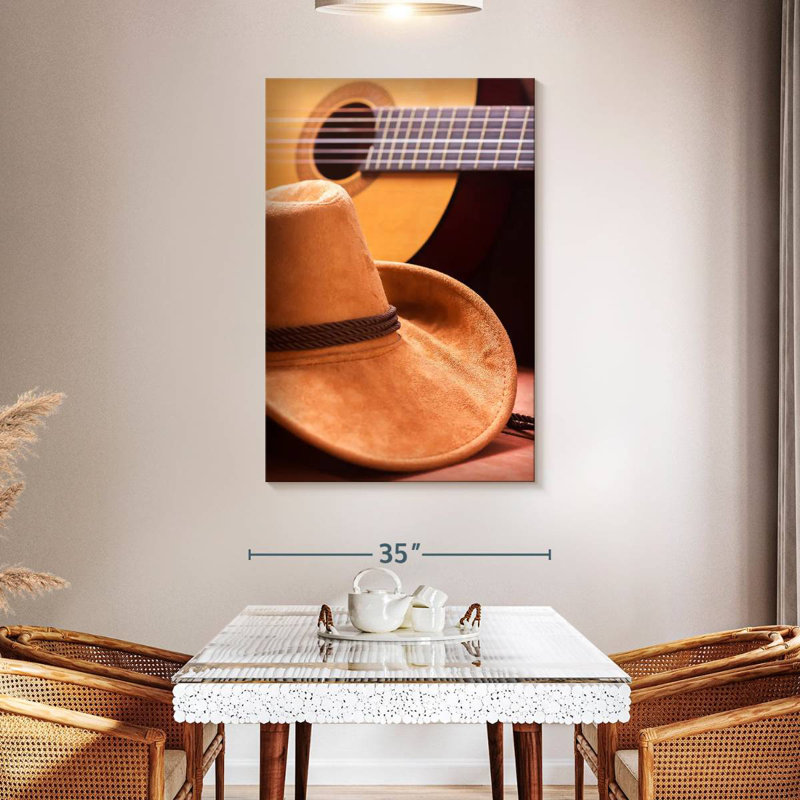 Abarca Country Hat et guitare, H 48 po x l 32 po