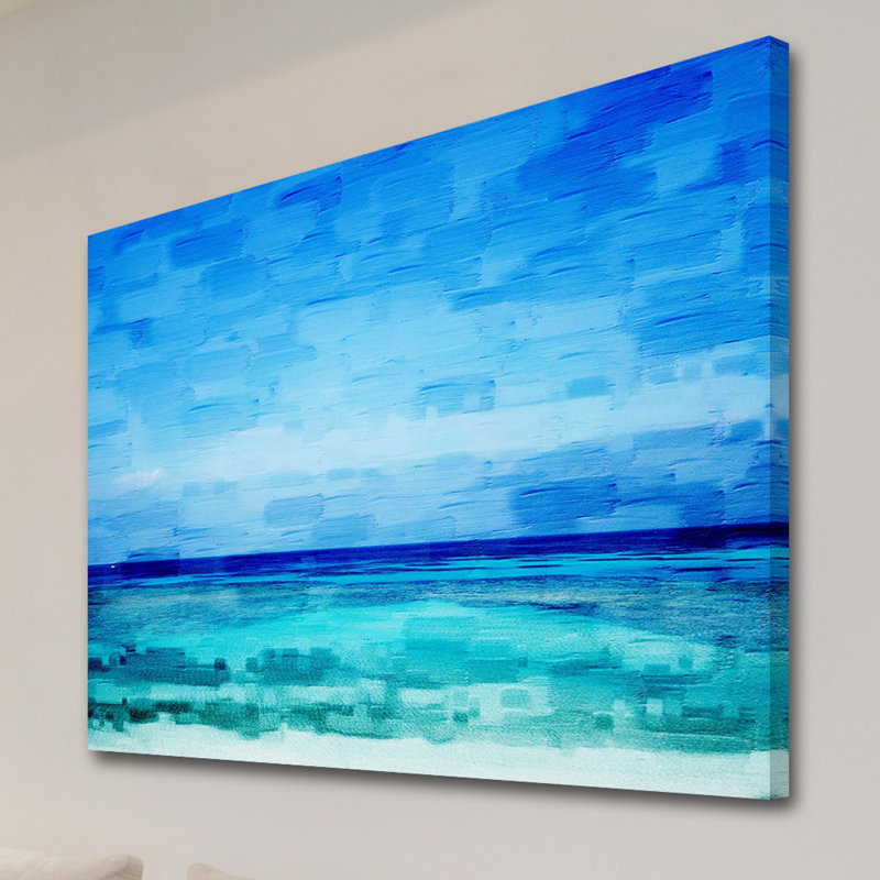 1 Piece Wrapped Canvas Painting, 41cm H x 61cm W x 3.8cm D