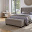 Banc de rangement en tissu