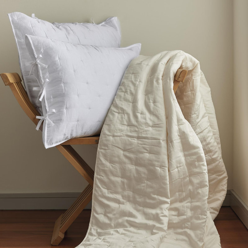 Grace_Quilted Coverlet, Twin Quilt, White