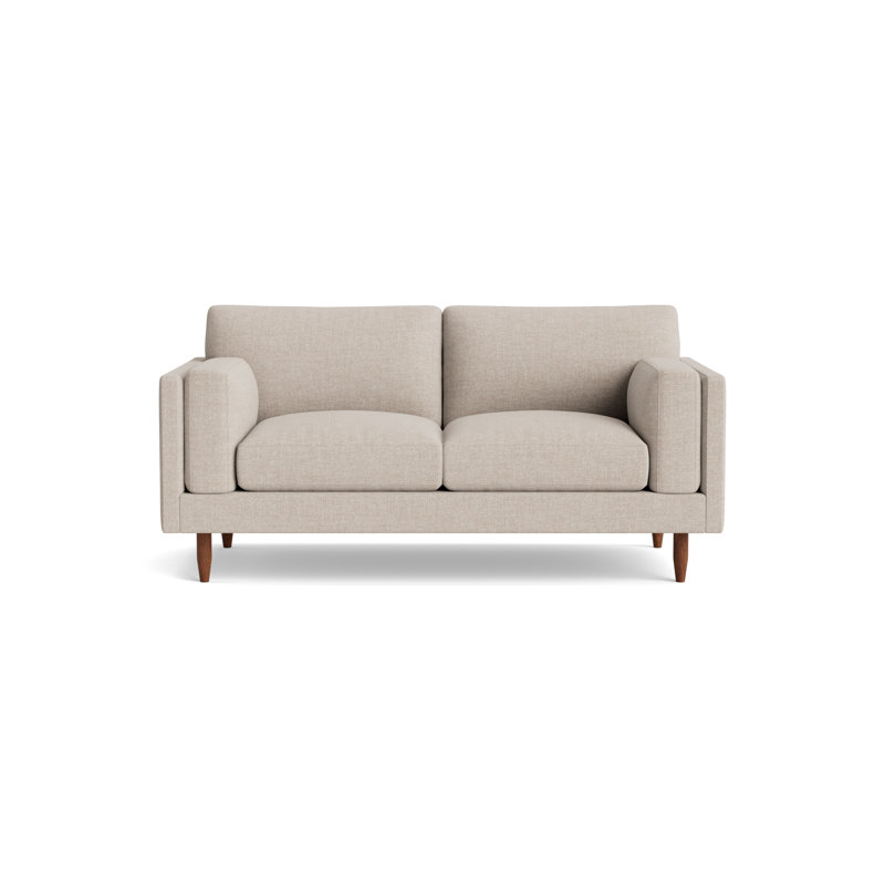 Skinny Fat Loveseat (70"), Performance Weave - Natural