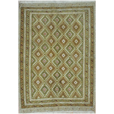 Wool Geometric Indoor Rug
