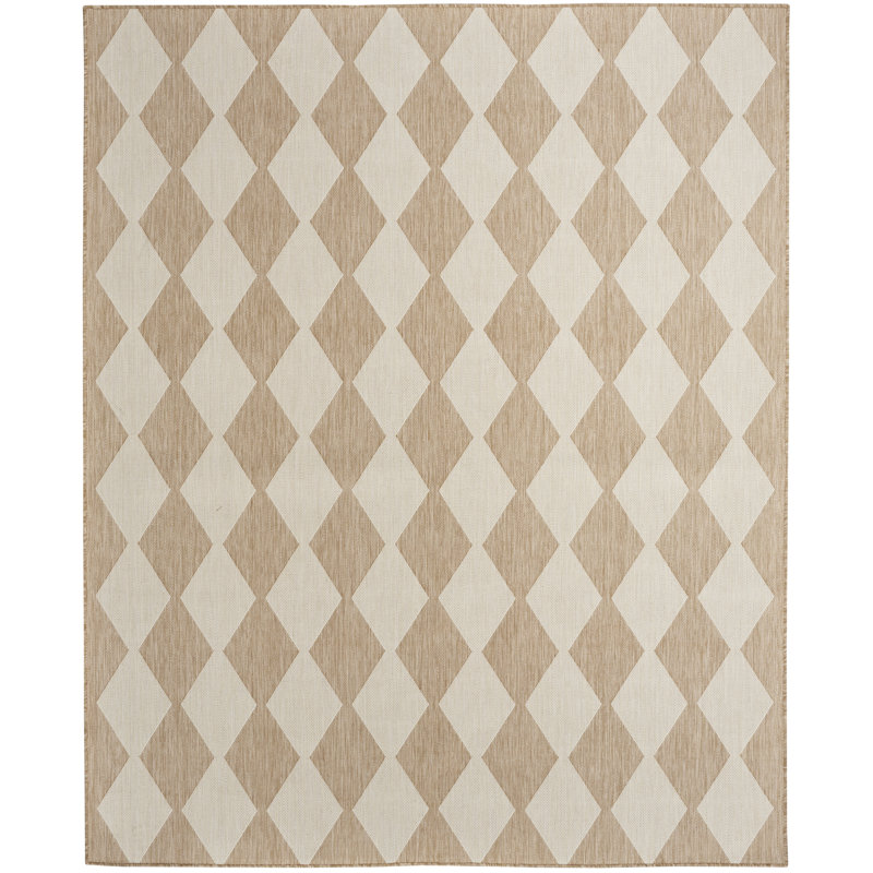 Tapis intérieur / extérieur rectangulaire Positano, Noir, Rectangle 12' x 15'