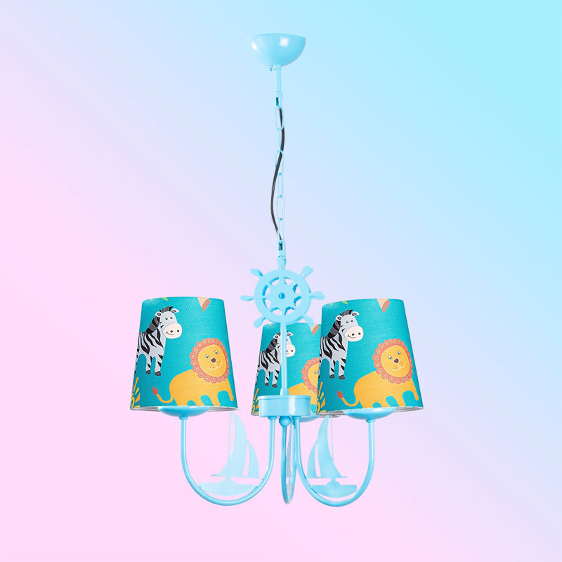 Lustre classique 3 lumières à abat-jour McTeer
