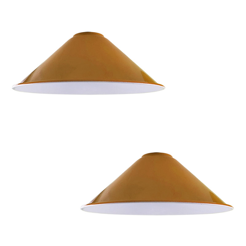 Nikias 10cm H Metal Cone Shape Lamp Shade ( Uno ), Yellow