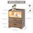 17.7"2-Drawers Modern Nightstand With 20-Color RGB Lighting and Motion Sensor-513273627