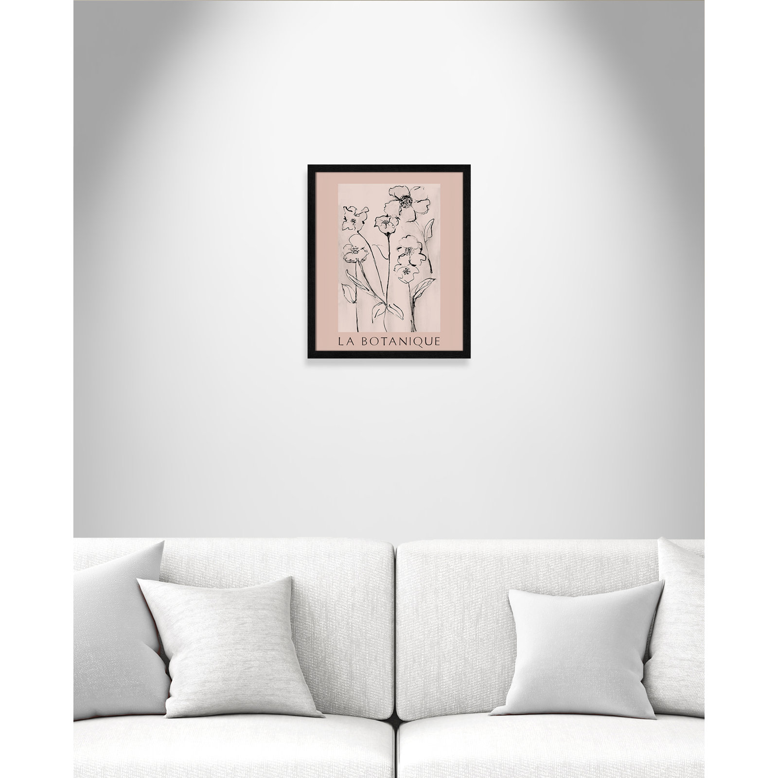 Riya "La Botanique" Print by Susan Jill, Black Single Picture Frame, No, 19" H x 16" W x 0.75" D