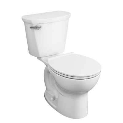 American Standard Cadet PRO Two-Piece Toilet with Slow-Close Seat & Wax Ring, Standard Ht, White