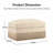 Beige Coffee Leopard Chenille Ottoman-1756642509