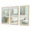 «Pastel Bath I», ensemble d'art mural sur toile encadré traditionnel de 3-769335945-769335944