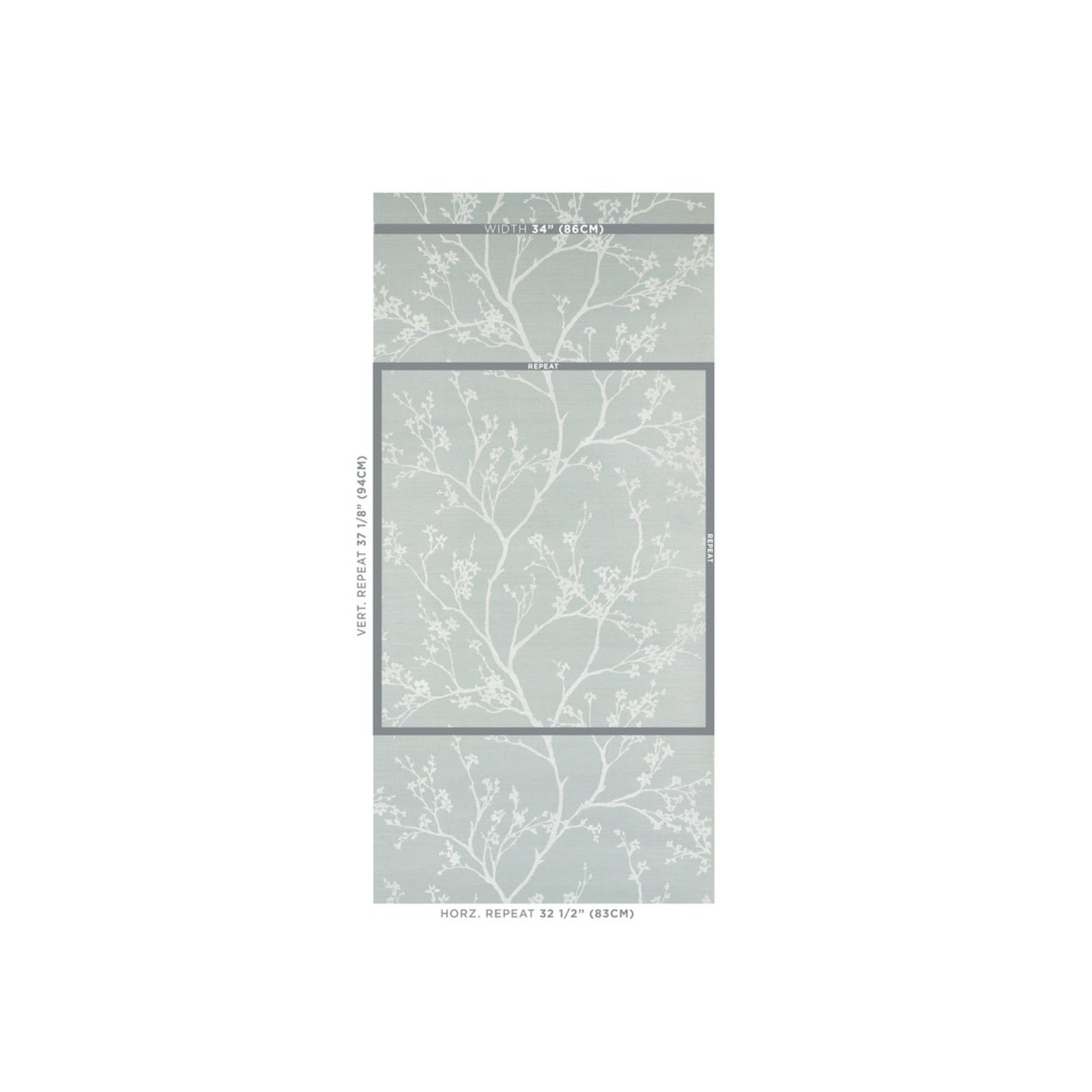 Twiggy Sisal Wallpaper, Sky