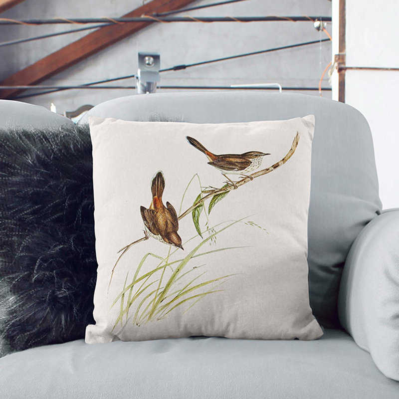 Square Throw Cushion, 55cm H x 55cm W x 20cm D, Stone