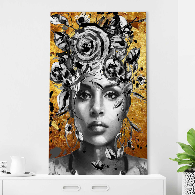 «Afrique Model 8 (Vertical)» par Jodi - impression, Toile tendue, H 60 po x l 36 po x P 1,5 po
