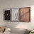 3 Pieces Japandi Canvas Wall Art Print Hanging Wall Decor Set with Rectangle Frame