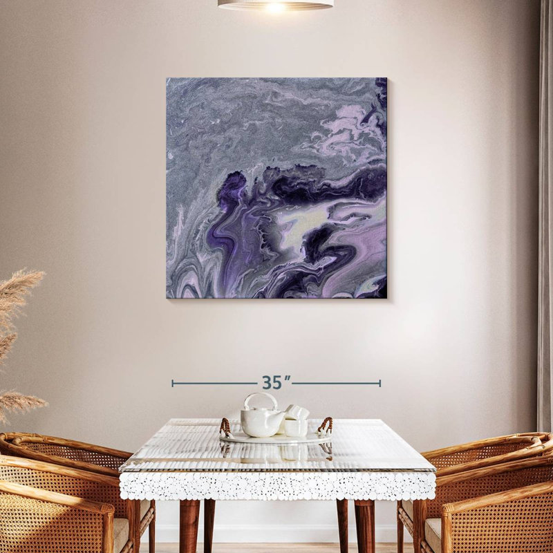 Avery Violet Agate, 36" H x 36" W