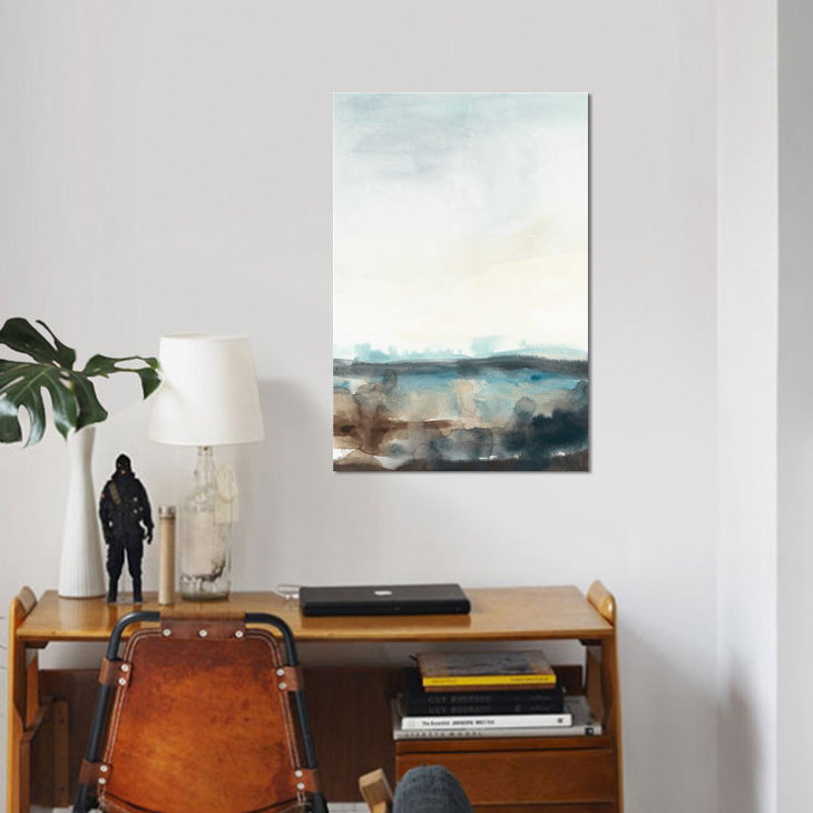«Horizon Flow II», reproduction sur toile, H 12 po x l 8 po x P 0,75 po, Toile tendue, Pas de tapis