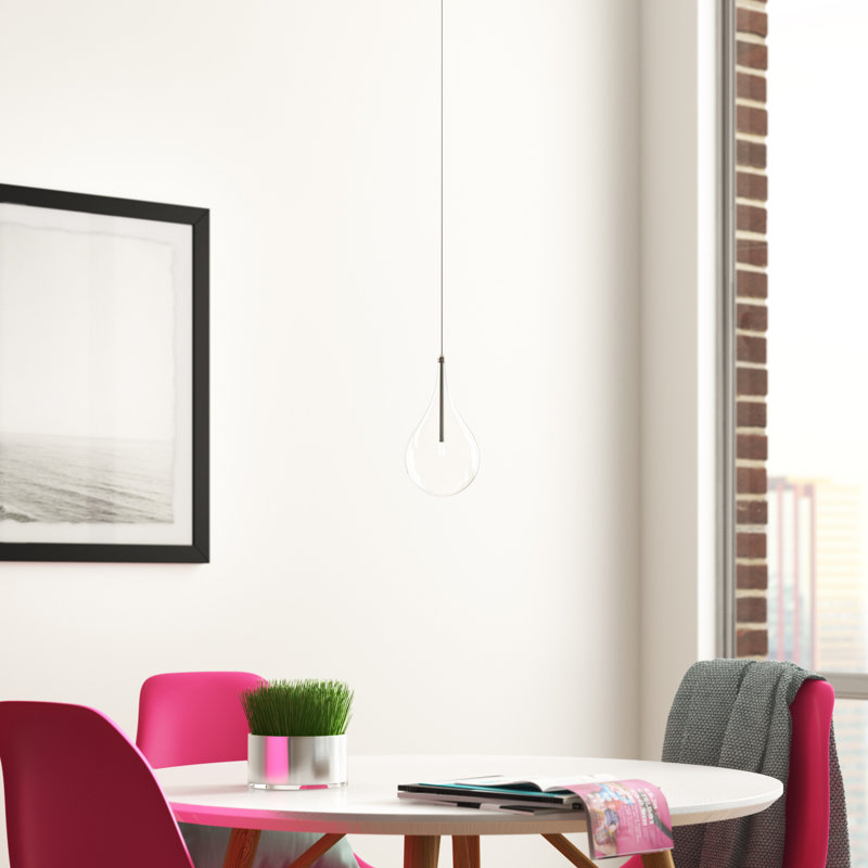 Luminaire suspendu en forme de goutte 1 lumière Deva