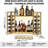 31.5" Wine Rack Wall Mounted with LED Lights, Gold
