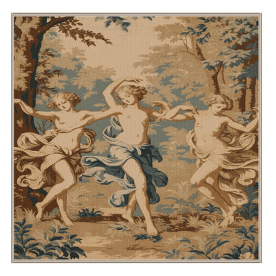 Machine Washable French Brown Area Rug