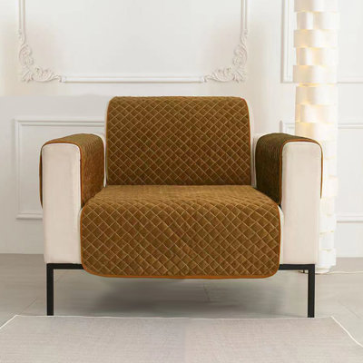 Velvet Antislip Large Recliner Slipcover (28-In)