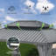 Pavillon de jardin extérieur 10 x 13 pi avec double toit en acier galvanisé, système de drainage efficace, filet et rideaux inclus pour un confort toute l'année-124231543-124231546