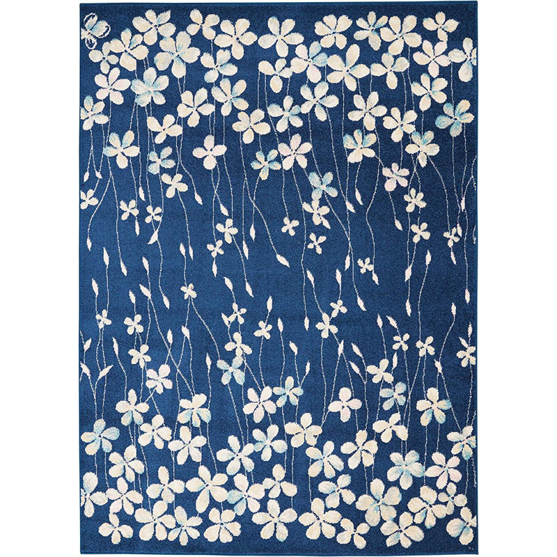 Zaizi Floral Indoor Rug, Rectangle 4' x 6'