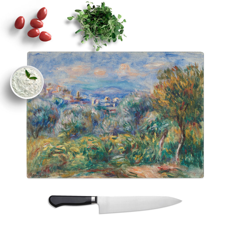 Landscape Vol.4 by Pierre-Auguste Renoir Chopping Board, 28.5cm W x 39cm L