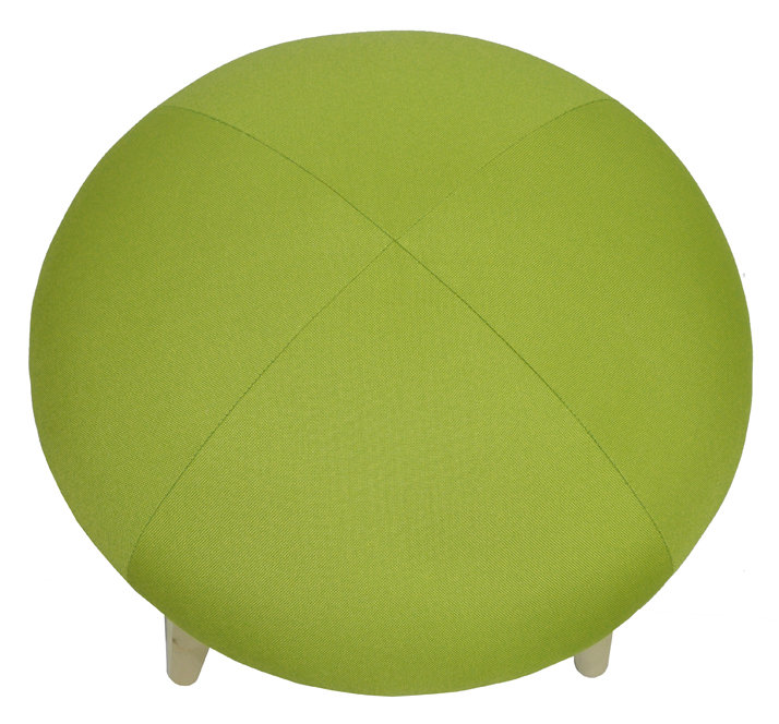 Solid + Manufactured Wood Accent Stool, Lime