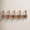 Portemanteau avec 5 crochets en bois Sifford Mid Century - Noir