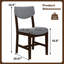 Chaise de salle à manger rustique 4 pièces 4 pièces-129067756