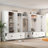 Beauvallon 142.1 " Wide Hall Tree with Drawers and Shoe Storage
