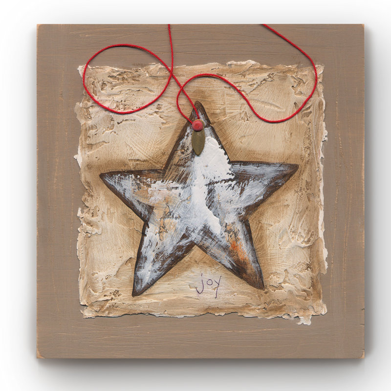« string star », impression sur toile tendue, H 32 po x l 32 po x P 1 po