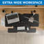 Convertisseur de bureau debout avec bureau 47 po Mount-It, noir