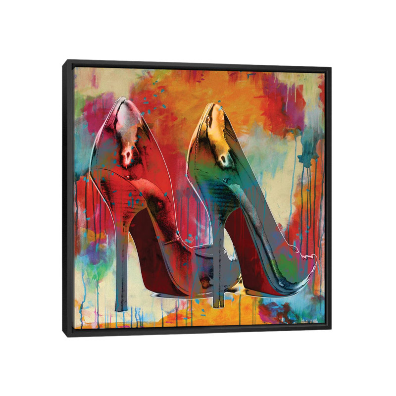 « stilettos i », reproduction d’impression sur toile tendue, H 37 po x l 37 po x P 1,5 po, Toile tendue, Pas de tapis