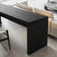 Bureaux rectangulaires modernes en bois massif noir-865338835