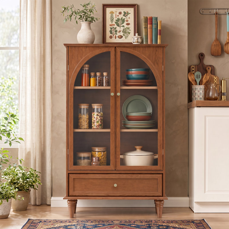 Armoire vitrée 52 po French Country