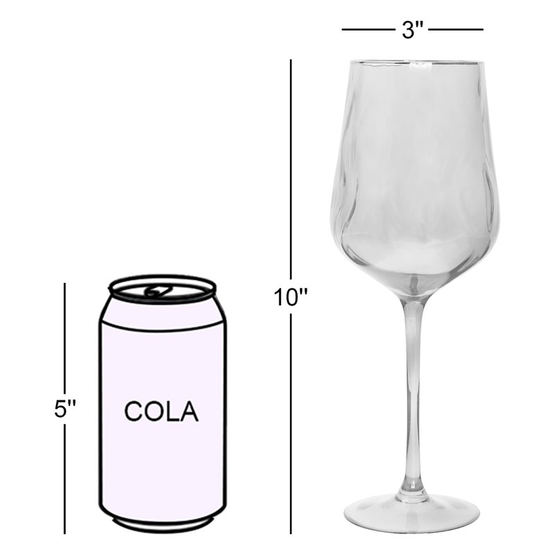 Ensemble de 6 verres à eau fumés