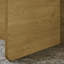 Table basse 31,5 "carrée en verre - Mid-Century moderne, structure en bois - noyer