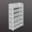 Hollow Carved Design Shoe Rack - Smooth Wood-plastic Board Storage Shelf For Home Decoration Coordination