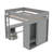 Hason Kids Full Loft Bed with Drawers-1588541732