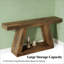 Table de canapé vintage à deux niveaux avec rangement (seulement avec table basse)