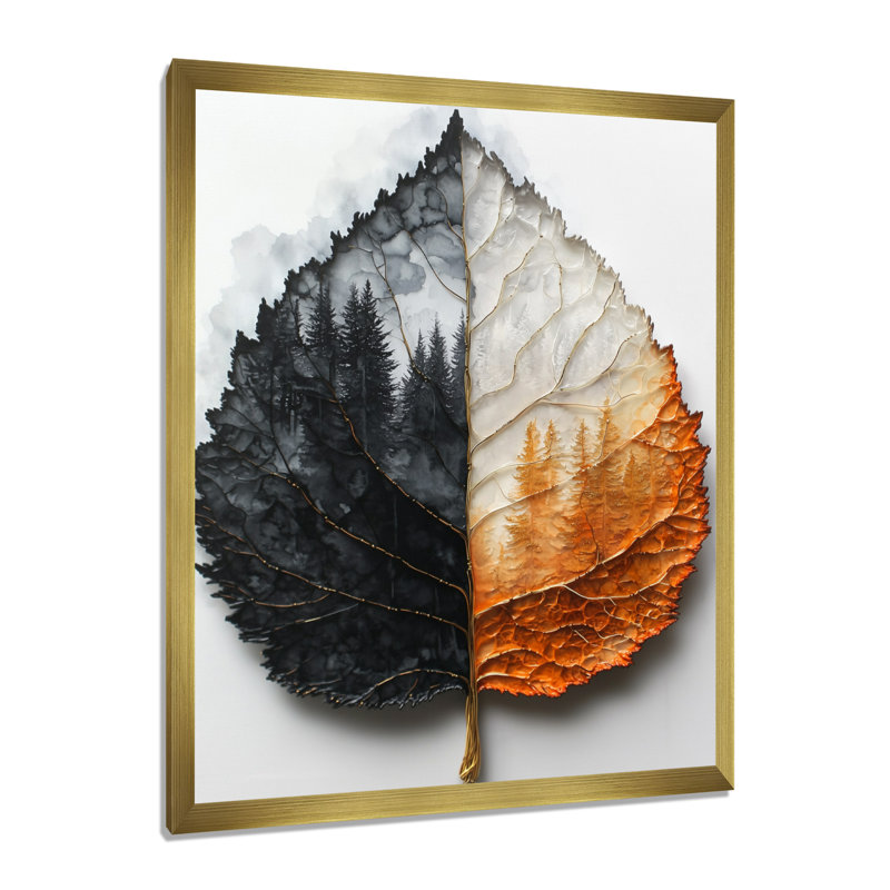 Haryln - reproduction d'art sur toile florale, H 20 po x l 12 po, Framed Print without Mat, Gold