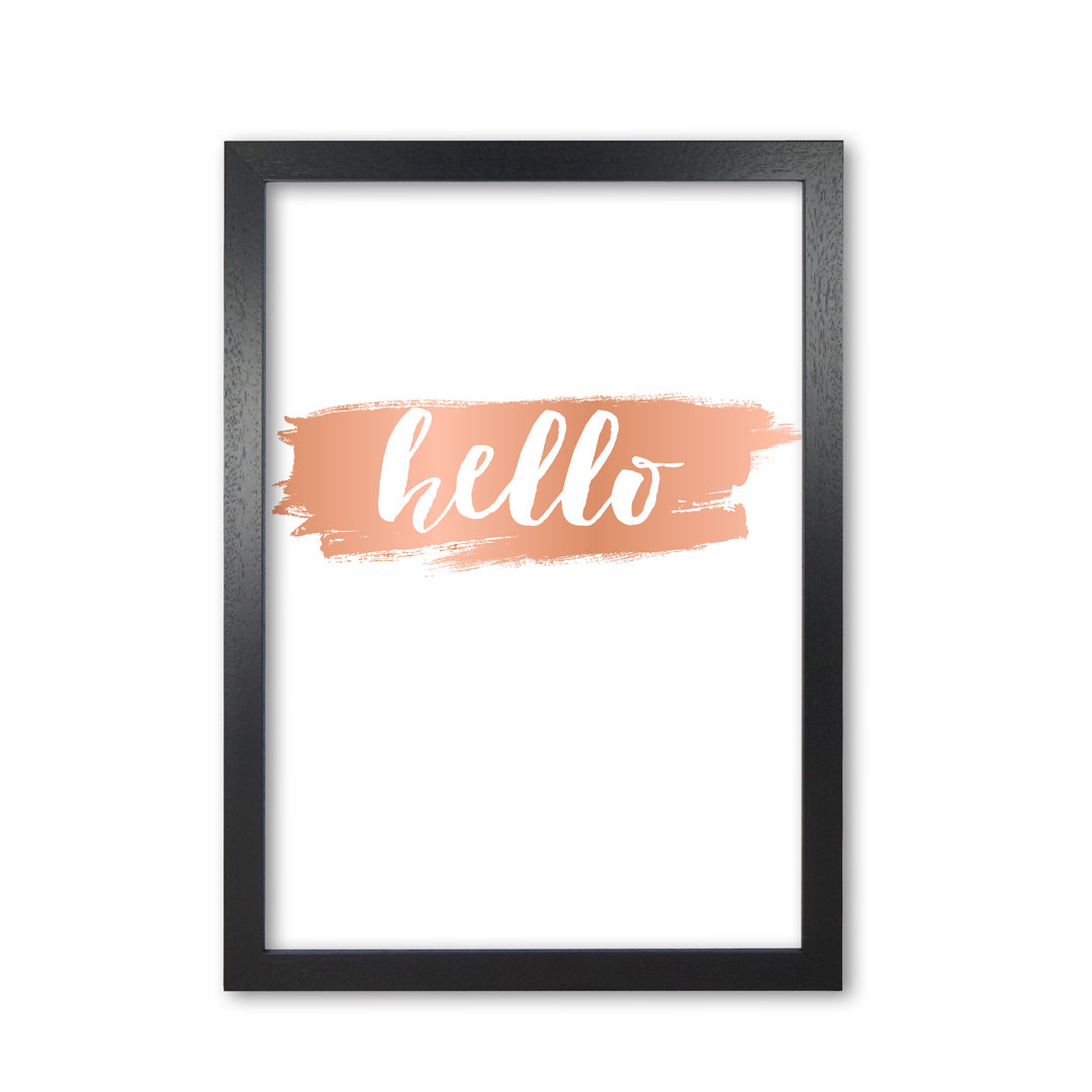 Hello - Rectangle Print